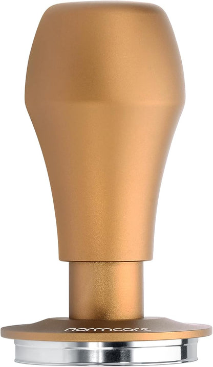 Normcore 53.3mm Spring Loaded Coffee Tamper V4.1 with Click Feedback, Flat Base Espresso Tamper Compatible with Breville Sage 54mm Portafilters, Bronze