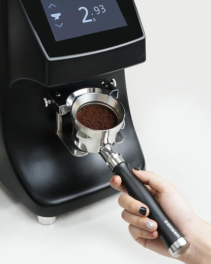51mm Bottomless Portafilter 3 Ears Compatible with Delonghi Dedica EC680/EC685/EC885 and SMEG, EUPA Espresso Machines, Espresso Naked Bottomless Portafilter with Puck Screen and 18g Filter Basket