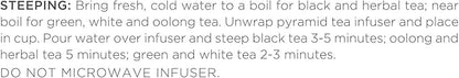 Tea Forte Lotus Presentation Box Tea Gift Set Sampler, 20 Assorted Variety Handcrafted Pyramid Infuser Bags, Black, Green, Oolong, White, Herbal Blends