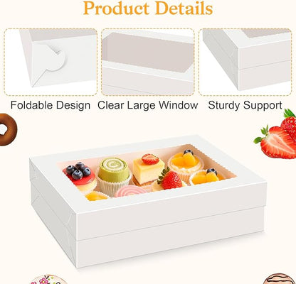 15 PCS Sheet Cake Boxes, 19x14x4 Rectangle Cake Box, Half Sheet Cake Box, White Baking Boxes, Large Bakery Boxes, Cajas Para Pasteles, 19x14 Cake Boxes for Birthday, Wedding, Party, Business