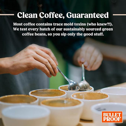 Bulletproof The Mentalist Medium-Dark Roast Whole Bean Coffee, 12 Ounces (Pack of 3), Clean Coffee Tested for Toxins, Packaging May Vary
