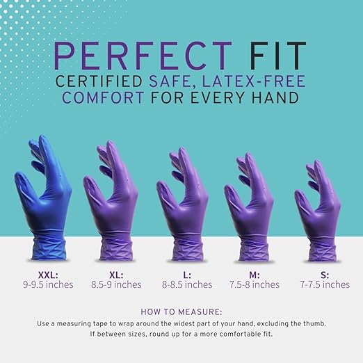 SafeWay Nitrile Gloves, 2000 Ct, X-Large, Powder-Free, Latex-Free, All-Purpose, Professional Disposable Gloves with Textured Fingertips for Medical Use, Food Prep, Cleaning, Tattoo & More