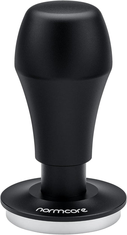 Normcore 49.7mm Coffee Tamper V4.1, Spring-loaded Tamper with Click Feedback For La Pavoni Pre-Millennium, ROK Espresso Maker, Black