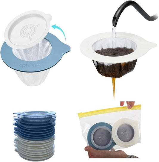 30Pcs Portable Pour Over Coffee Dripper Reusable Coffee Filters Pour Over Coffee Maker for Camping Coffee Travel Coffee Maker Single Serve coffee