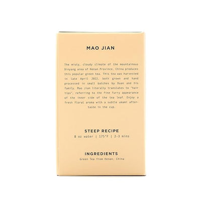 Onyx Coffee Lab Mao Jian Tea Bags (12 Count) – Chinese Green Tea Blend w/Floral & Umami Notes – Relaxing Specialty Tea