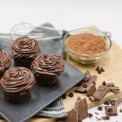 ProDough High Protein- Gluten Free Cupcake Mix, Low Carb, 13g of Protein per Cupcake, No Added Sugars, Keto Friendly, Makes 12, Healthy Dessert (Chocolate)