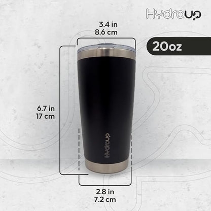 20 oz Tumbler Cup | Stainless Steel Insulated Coffee Mug with Lid | Coffee Travel Mug & Iced Coffee Cup | Leakproof Coffee Tumbler | BPA-Free Insulated Tumblers
