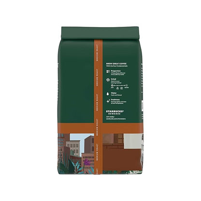 Starbucks Whole Bean Coffee, Medium Roast Coffee, Pike Place Roast, 100% Arabica, 6 bags (12 oz each)
