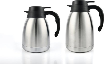 Heritage66 Thermal Coffee Carafe -Triple Wall Vacuum insulated Flask- keeping Beverages Hot for 12 hours /24 hours cold Tea, Water, and Coffee Dispenser (1.5 Liter/50 Oz)