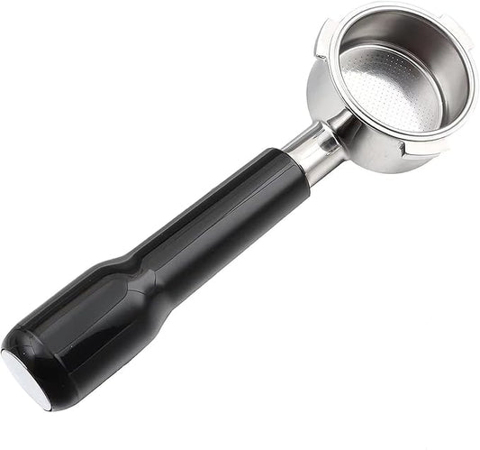 51mm 3 Ears Bottomless Portafilter for Delonghi Dedica EC680/EC685/EC785/EC820/EC850/EC860 SMEG Espresso Coffee Machine, Stainless Steel Basket Included ABS Handle Black
