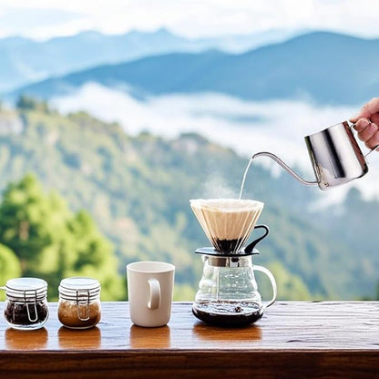 Milk Frothing Pitcher, 350ml/12oz Gooseneck Spout Coffee Tea Pot, Milk Frother Cup Stainless Steel, Milk Coffee Cappuccino Latte Art Barista Steam Pitchers Milk Jug Cup