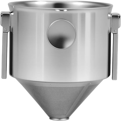 Pour Over Coffee Dripper Stainless Steel Coffee Filter Pour Over Coffee Maker Collapsible Coffee Dripper Cup Cone Filter for Travel Camping (Stainless Steel)