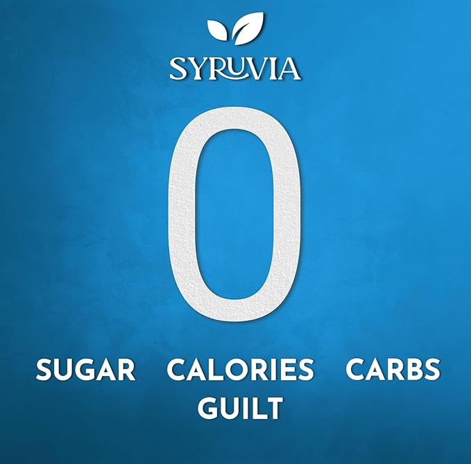 Syruvia Sugar Free Coffee Syrup, White Chocolate Mocha Flavored Syrup for Drinks, Lattes, and Desserts – 25.4 fl oz, With Pump