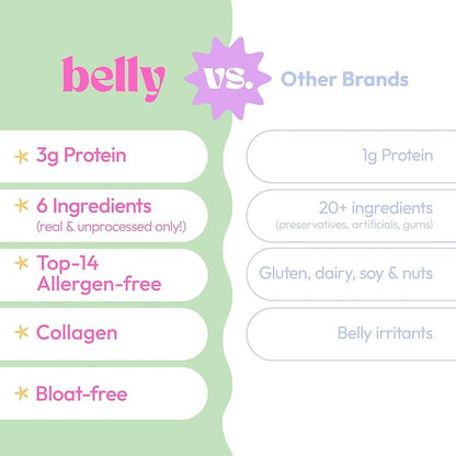 Belly Banana Bread Mix with Collagen Protein | High-Protein | Banana Muffin Mix | Grain-Free Dairy-Free Nut-Free | Healthy Snacks For Adults & Kids | Women-Owned Business | 11.3 Ounces | 3 Pack