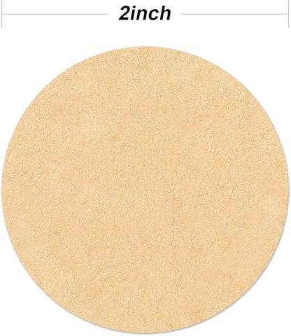 2 Inch Natural Brown Kraft Stickers (500 Per Roll), Round Blank Labels for Jars and Lid, Permanent Adhesive Kraft Stickers, Mason Jar Bottle Canning Labels
