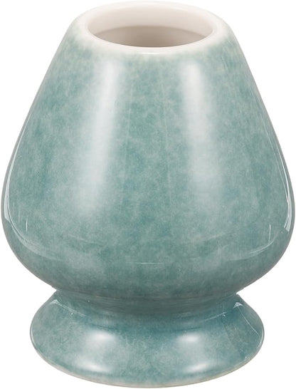 HARFINGTON Ceramic Chasen Stand 70mm Matcha Whisk Holder Teas Set Whisks Stand Traditional Matcha Tea Chasen Holder Tea Set Accessories for Tea Tasting, Mint Green