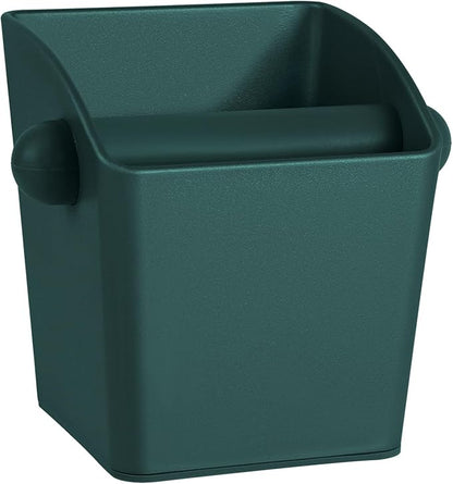 Espresso Knock Box Square High Side Wall Splash Prevention Design Knock Box Shock Absorbing Non Slip Knock Box Espresso With Removable Knock Bar Espresso Accessories for Home/Office