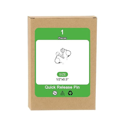uxcell 1/2" x 0.5" Quick Release Pin, 1 Pcs, Silver, Stainless Steel 304