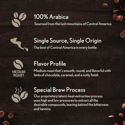 Hero Company Foxhole Cold Brew Coffee Concentrate - Low Acid Liquid Cold Brew Concentrate for Instant Iced Coffee and Hot Drinks