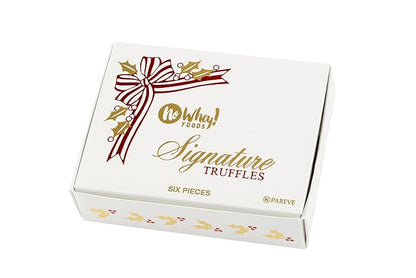 Vegan, Gluten Free, Nut Free | Signature Truffle Collection (6 Pieces) | Dairy Free, Soy Free, Sesame Free | Allergy Friendly Gifts | No Whey Foods | Christmas & Holiday Chocolate Gifts