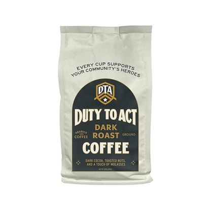 Duty to Act Dark Roast Ground Coffee, 2 lbs (Pack of 5)