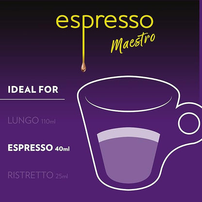 Lavazza Espresso Maestro Intenso Aluminum Capsules Compatible with Nespresso* Original Machines, Medium-Dark Espresso Roast, Arabica and Robusta (60 Capsules)