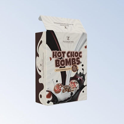 Hot Chocolate Bombs - 6 Hot Cocoa Bombs, Gifts For Kids, Mini Marshmallows For Hot Chocolate & Toppings |Hot Chocolate Gift Sets, Gourmet Hot Chocolate Bar |Kids Gifts, Women, Men (Bolas De Chocolate Para Leche Caliente)