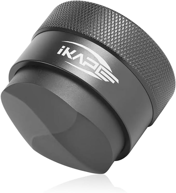 IKAPE 51MM Coffee Distributor, Black Design of Bottom Propeller, Gravity Adaptive Espresso Distributor Fits All 51MM Espresso Portafilter, Compatible with 51MM Delonghi Bottomless Portafilter