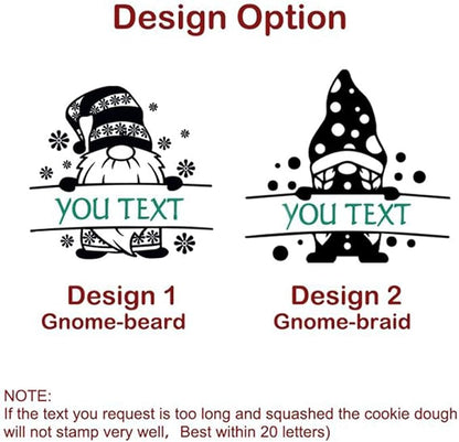 2025 Personalized Christmas Cookie Stamp Unique 3D Embossed Design Fun Tool for Baking Art (E)
