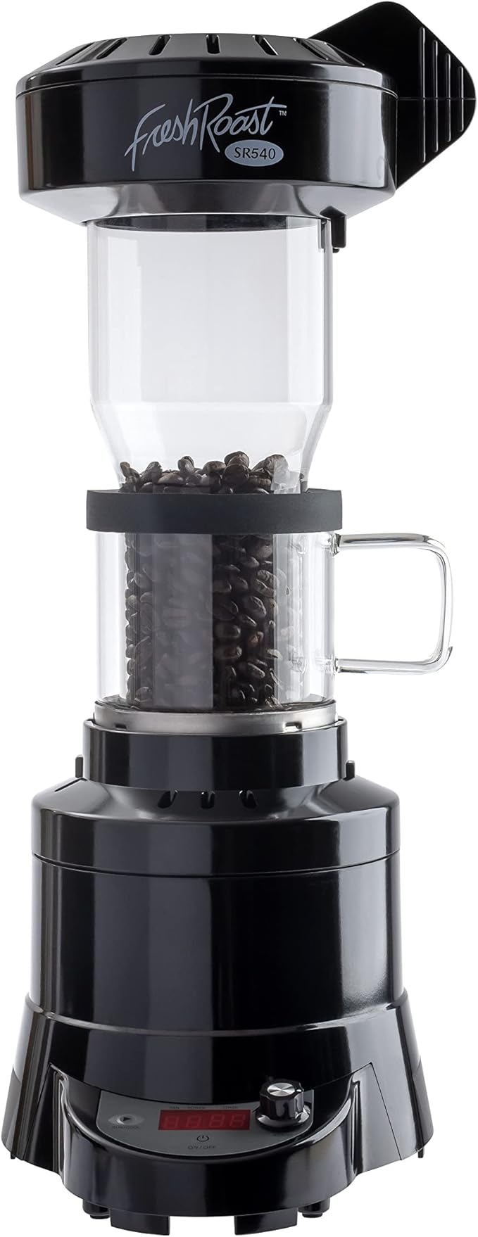 Coffee Roaster Bundle SR540, Glass Extension Tube, Pour Over DIgital Scale, (2lbs) Sample Pack of Green Beans, (2-Pack) Sample Trays, Chaff Brush