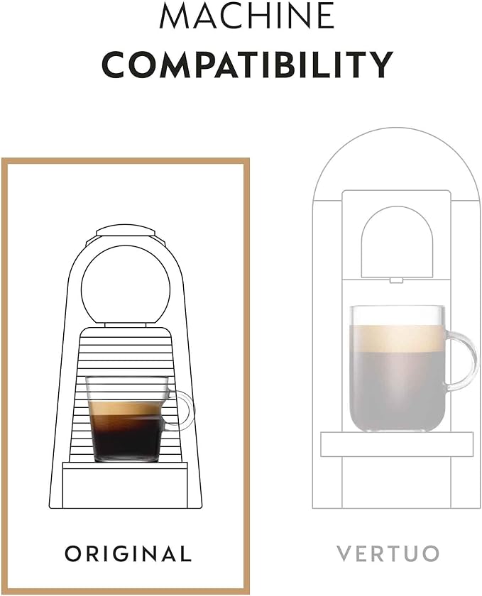 Nespresso Capsules Original Line, Ristretto Intenso, Dark Roast Coffee, 50 Count Coffee Pods