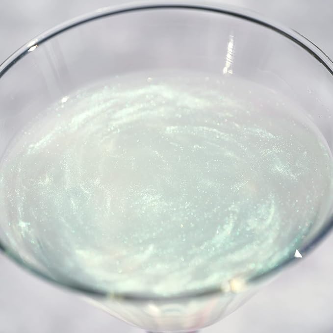 BREW GLITTER Edible Glitter For Drinks, Cocktails, Beer, Garnish Glitter & Beverages | KOSHER & HALAL Certified | 100% Edible & Food Grade | Vegan, Gluten, Nut Free (45g Shaker, Green Iridescent)