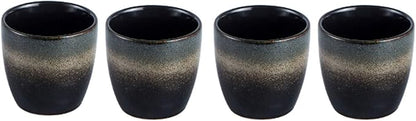 Ceramic Tea Cup, Kung Fu Tea set, Coffee Cup, Yerba Mate Set 4-piece companion cup set (Gradient color)