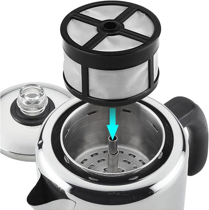 Anbige Replacement Parts Re-useable Coffee Filter,Compatible with most 7-14 Cup coffee maker Pot