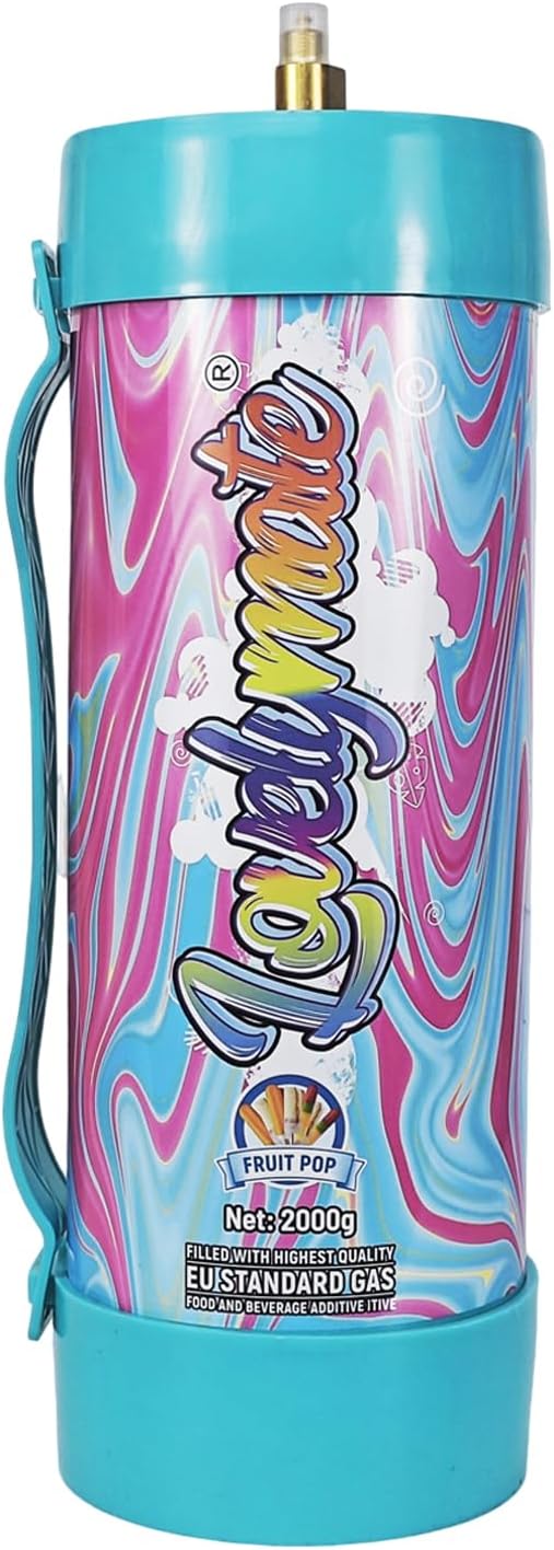 Whipped Cream Charger Tank 3.3L 2000G Whip Cream Charger Cylinder Food Grade Flavored (Tips Included) (4, Fruit pop)