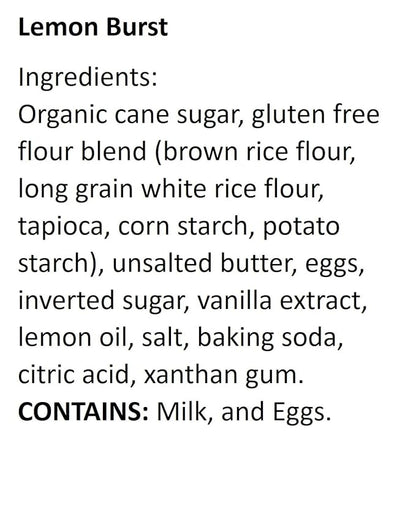 WOW Baking Company Gluten-Free Cookies, Lemon Burst, 8 Ounce (Pack of 6)