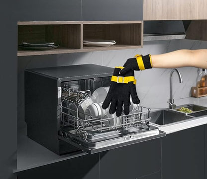 Schwer ANSI A9 Cut Resistant Glove, Food Grade Stainless Steel Wire Mesh Gloves, Cutting Gloves for kitchen Mandoline Slicing Butcher Meat Cutting Oyster Shucking Fish Fillet, Non-PFAS（M, 1 PCS）