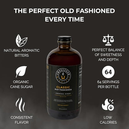 Smokeshow Cocktail Syrup - 64 Servings (16 oz, Old Fashioned Maple Bacon)