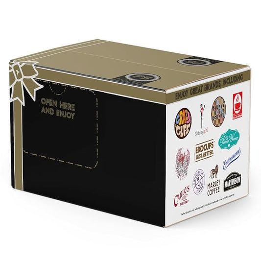 Double Donut Coffee Decaf Flavored Coffee Single Serve Cups For Keurig K Cup Brewer Variety Pack Sampler, 40 Count (SYNCHKG115120)