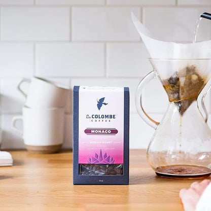 La Colombe Monaco Medium Roast Whole Bean Coffee - Notes of Milk Chocolate, Graham Cracker, Black Cherry, 12 Ounce (Pack of 1)