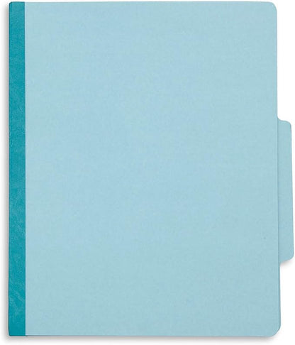Blue Summit Supplies Light Blue Classification Folders, 3 Dividers, Letter Size with 2 Inch Tyvek Expansions, 8 Section , 10 Pack