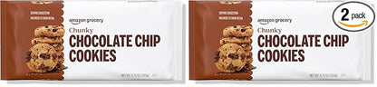 Amazon Grocery, Chunky Chocolate Chip Cookies, 11.75 Oz, Pack of 2 (Previously Happy Belly, Packaging May Vary)