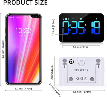 Kitchen Digital Timer, Count Down Up, Rechargeable, Vibration Mode Adjustable Volume and Brightness LED Display, Time Management Cook, Desk, Kids Adults Study Teaching, Kitchen Gadgets