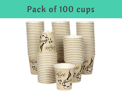 Smygoods Disposable Coffee Cups, To Go Paper Hot Cups, Classic Design (10 OZ, 100 Count) For Hot Beverages, Coffee, Tea, Espresso, Cocoa - Vasos Para Cafe