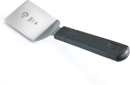 Mercer Culinary Millennia Mini Turner/Spatula, 2.5 Inch x 2.5 Inch Blade, Black Handle