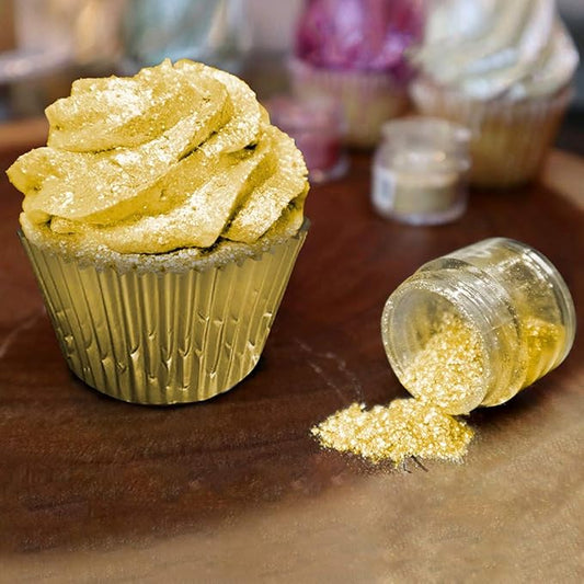 BAKELL Neon Yellow Edible Glitter, 45 Grams | TINKER DUST Edible Glitter | KOSHER Certified | 100% Edible Glitter | Cakes, Cupcakes, Cake Pops, Drinks, Dessert Vegan Glitter & Dusts (45g Shaker, Neon Yellow)