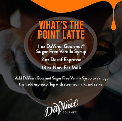 DaVinci Gourmet Sugar-Free Vanilla Syrup, 25.4 Fluid Ounces (Pack of 4)