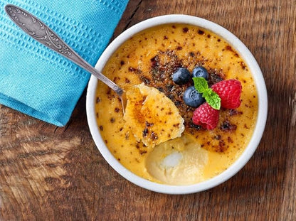 A Blend Above Creme Brulee No-Bake Dessert Mix, 3 Pack, No-Bake Cheesecake, Fruit Dip, Dessert Mix, Bagel Topping, Frosting, Cheesecake Filling, Quick and Easy to Make, Makes 16 Ounces, Cream Cheese,