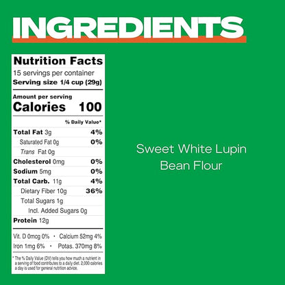 Kaizen Lupin Flour 2lbs – High Protein, Low Carb, Keto Friendly, Gluten Free Ground Lupini Flour – Non GMO, Vegan, Low Calorie, High Fiber Lupin Bean