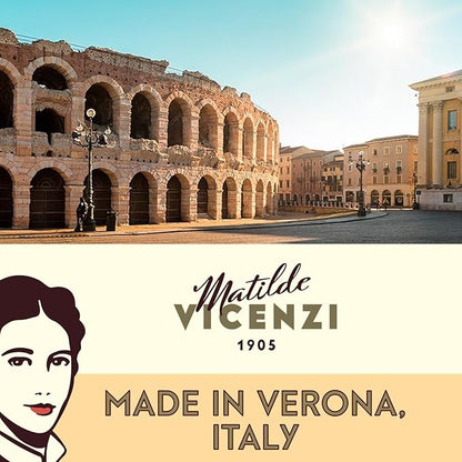 Matilde Vicenzi Roma Cookie Gift Tin - Italian Pastries & Cookies in Individually Wrapped Trays - Gourmet Gifts For Thanksgiving, Holidays, Corporate - Assorted Cookies in Italian Design Tin 32.5oz (920g)
